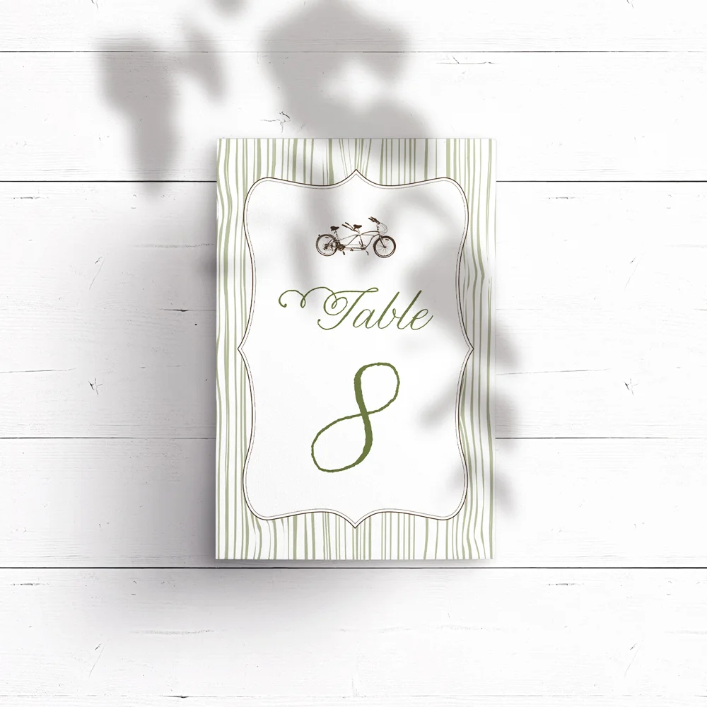 Elizabeth Table Number (120mm W x 180mm H)