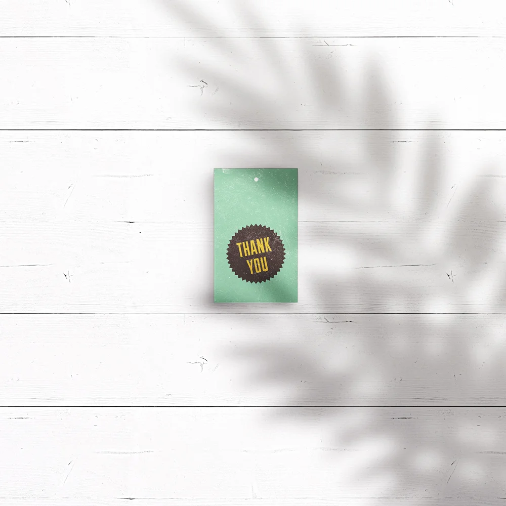 June Wedding Favour Tag (50mm W x 80mm H)