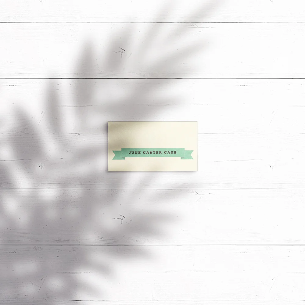 June Place Card (90mm W x 50mm H folded or flat)