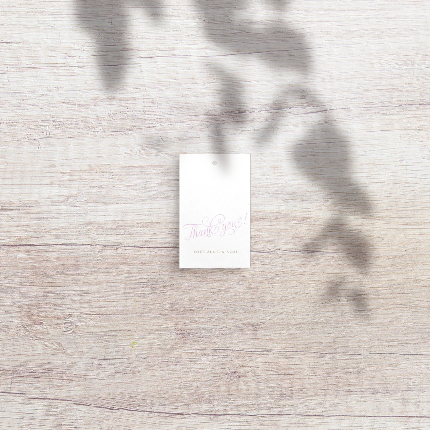 Allie Wedding Favour Tag (50mm W x 80mm H)