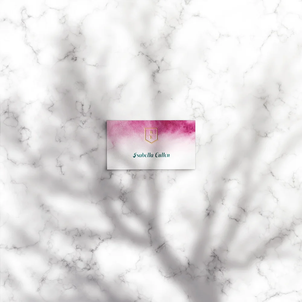 Bella Place Card (90mm W x 50mm H folded or flat) 