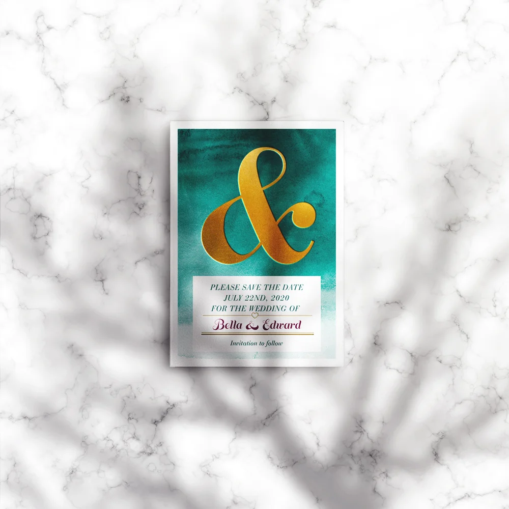 Bella Save the Date card (size A6 105mm W x 148mm H)