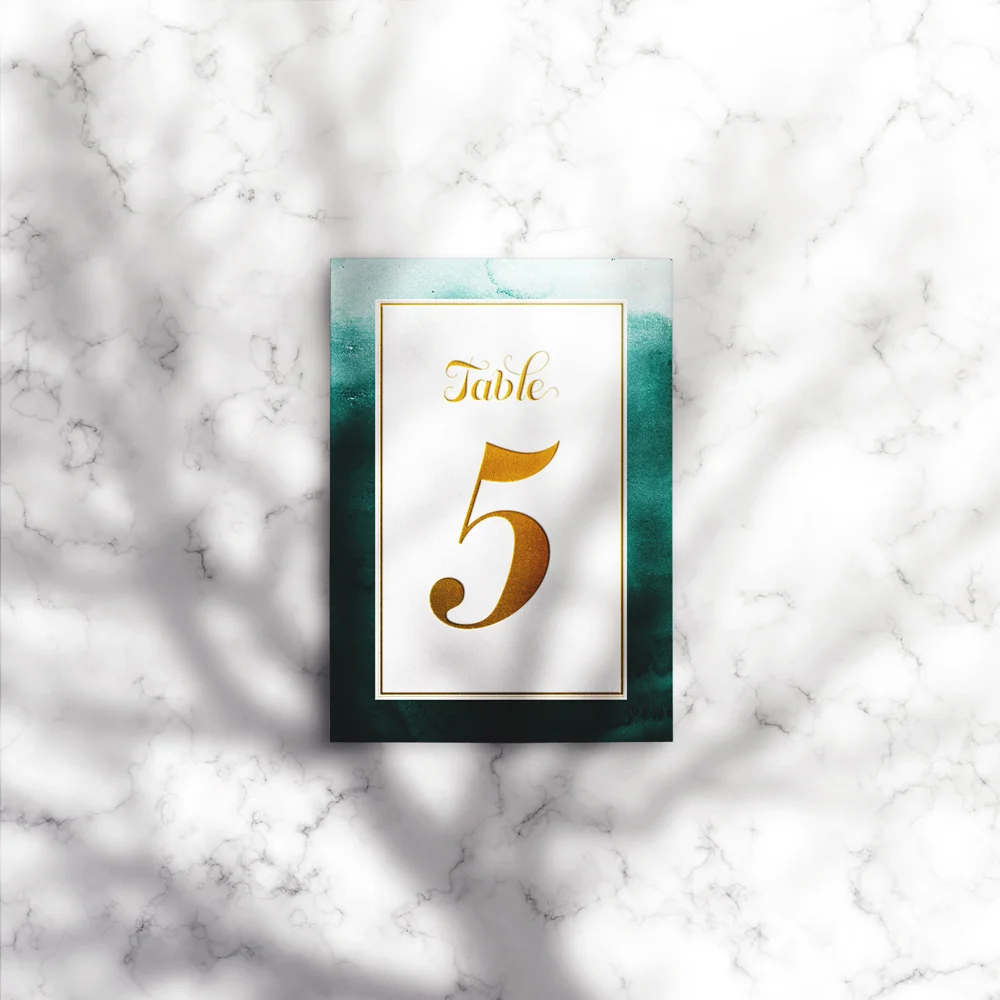 Bella Table Number (120mm W x 180mm H) 
