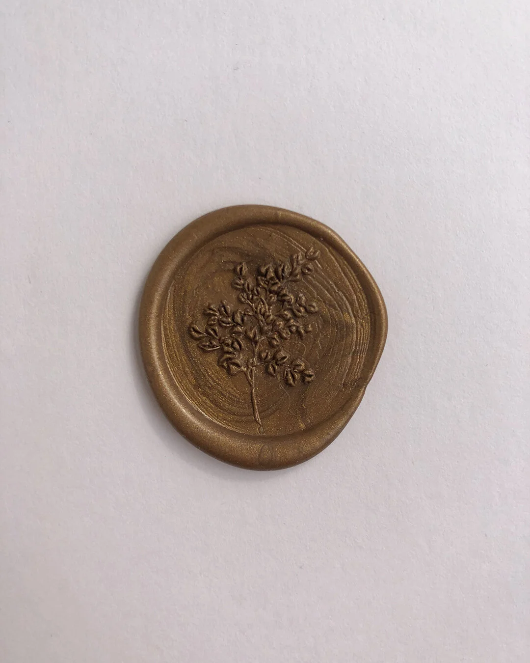 ‘Maidenhair’ pre-made self adhesive wax seals