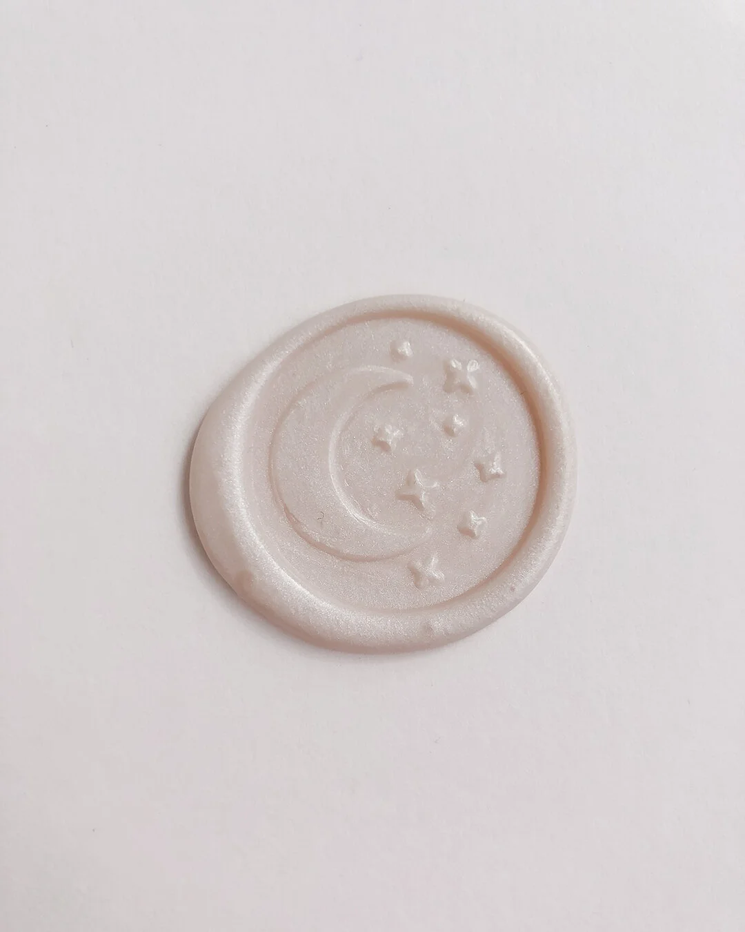‘Moon & Stars’ pre-made self adhesive wax seals
