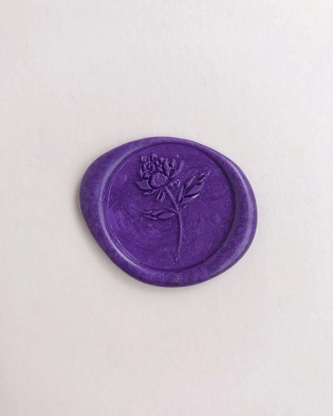 ‘Peony’ pre-made self adhesive wax seals