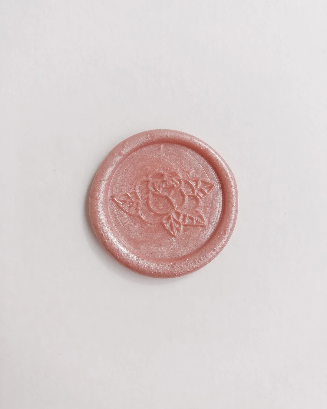 ‘Rose’ pre-made self adhesive wax seals