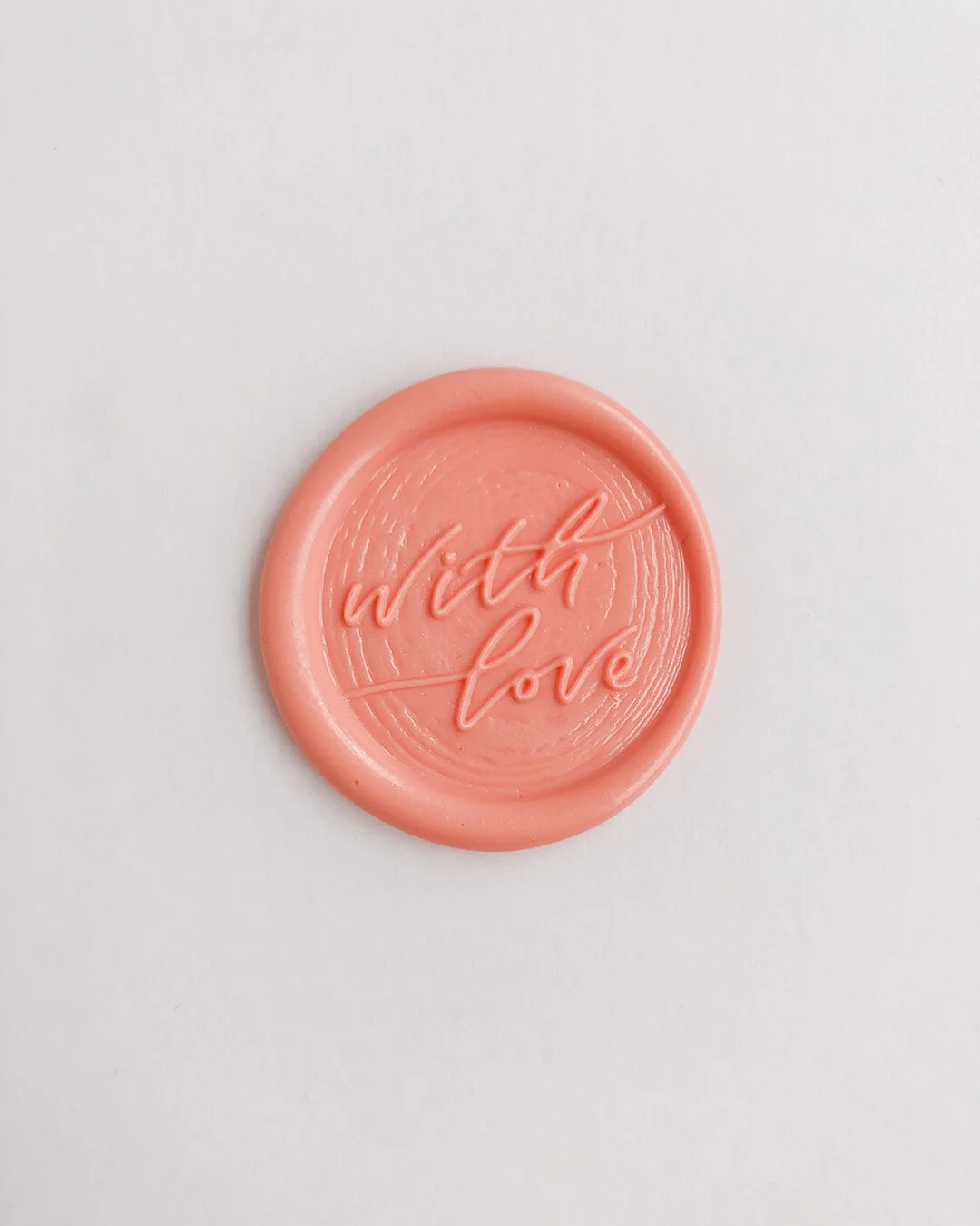 ‘With Love’ pre-made self adhesive wax seals