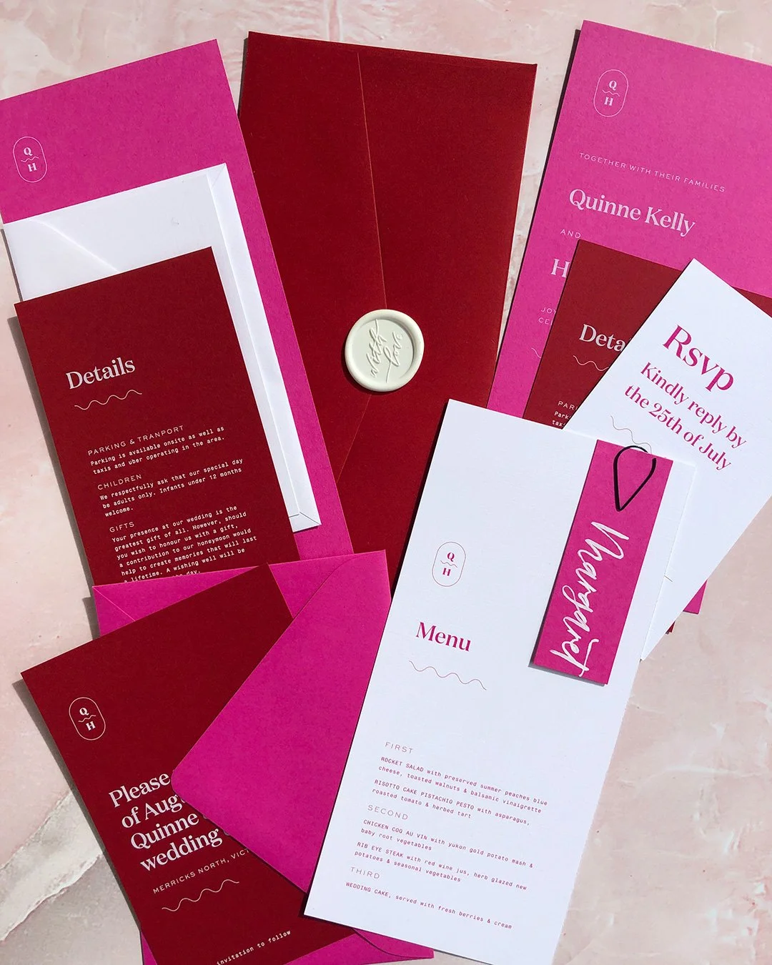 Kendra Invitation Sample Pack — Lucky Note Design