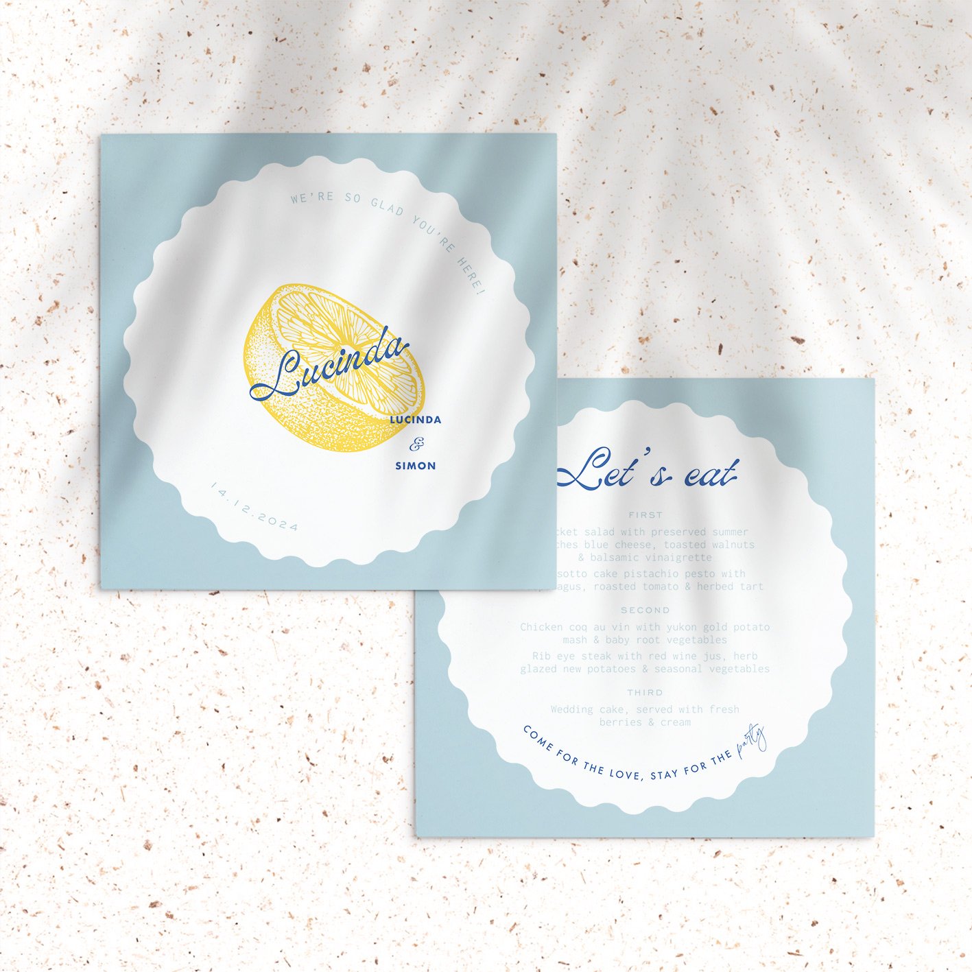Place card & Menu