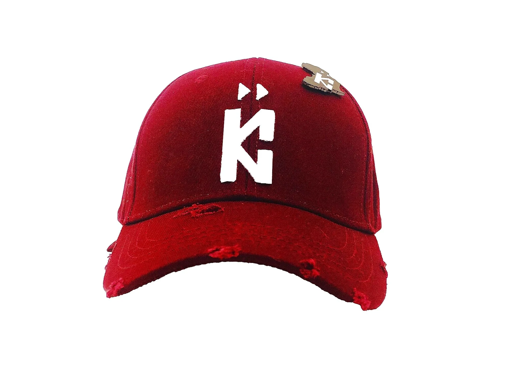 IKNW Distressed Dad Hat [Burgundy 