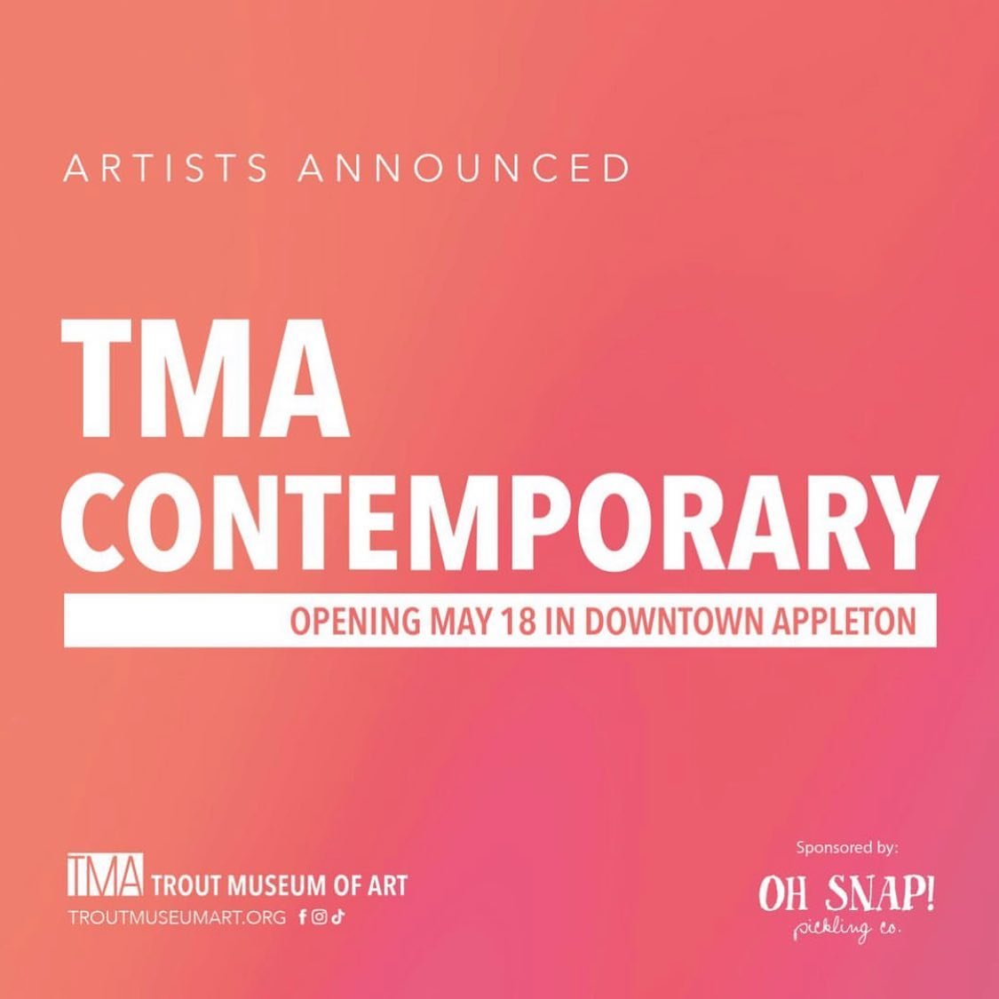 My Fold Series is taking a nice little trip around Wisconsin! 

The TMA Contemporary opens on Saturday in Appleton! Take a little day trip on up there to see my work, and the work of many other talented artists!