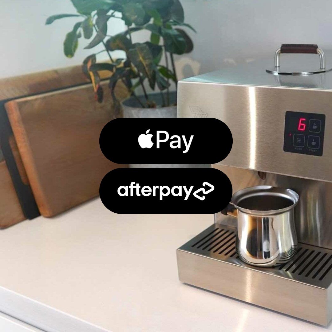 Exciting news! ✨ 

We're happy to announce that you can pre-order your Zou Zou Coffee machine with the ease of Apple Pay and Afterpay on Zou Zou Coffee's website! 🎉 

- 🍎 Pay: Quick, secure, and seamless transactions with just a tap. Say goodbye to