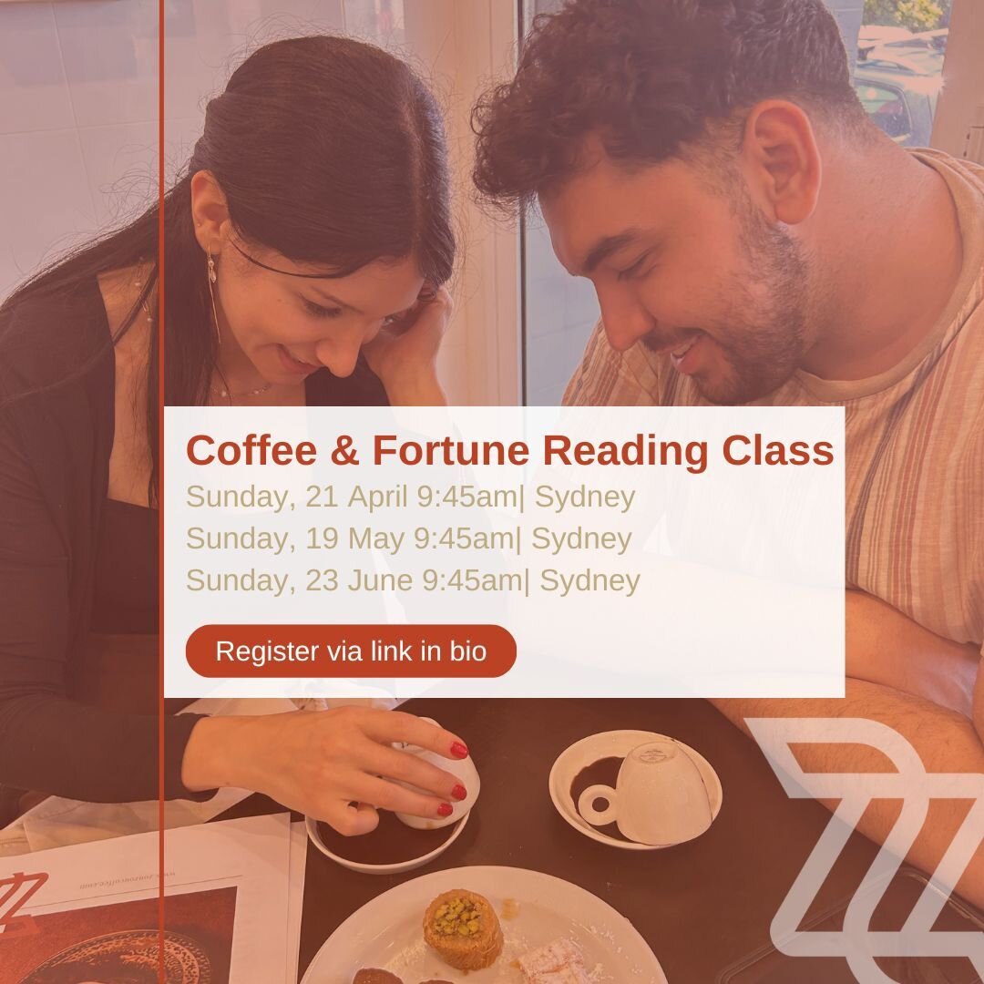 Exciting news🎉We have more dates for our Zou Zou Coffee and fortune reading classes!

Join us in Lilyfield in Sydney for a fun, informative, and interactive workshop. You&rsquo;ll learn the history of coffee and how to make the perfect cup of Turkis
