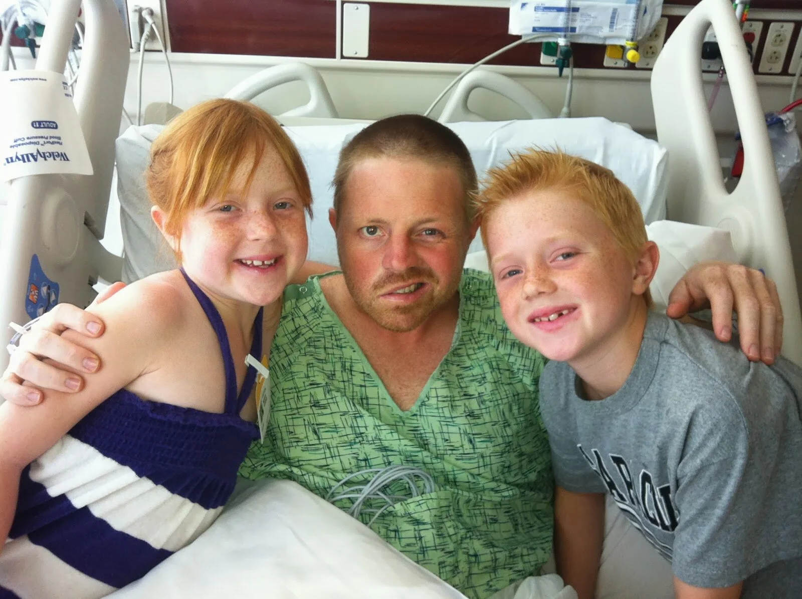 Our 4 Littles See Daddy!  