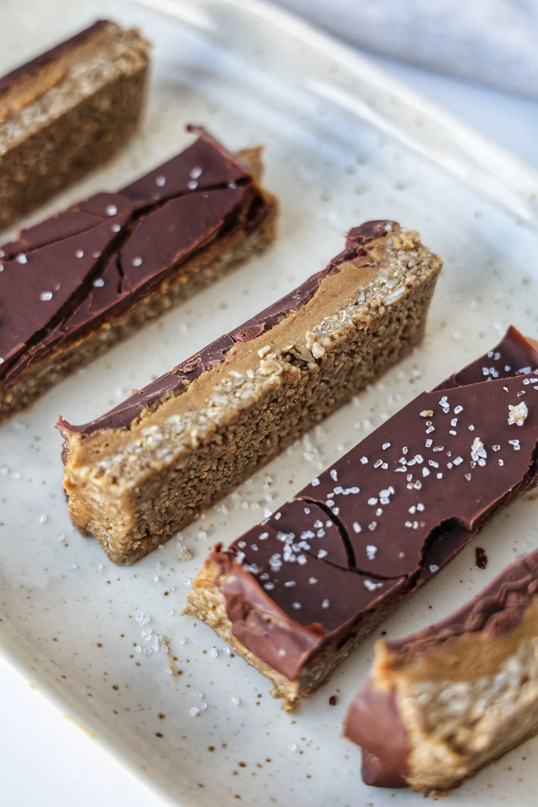 Crunchy Sunbutter Caramel Bars