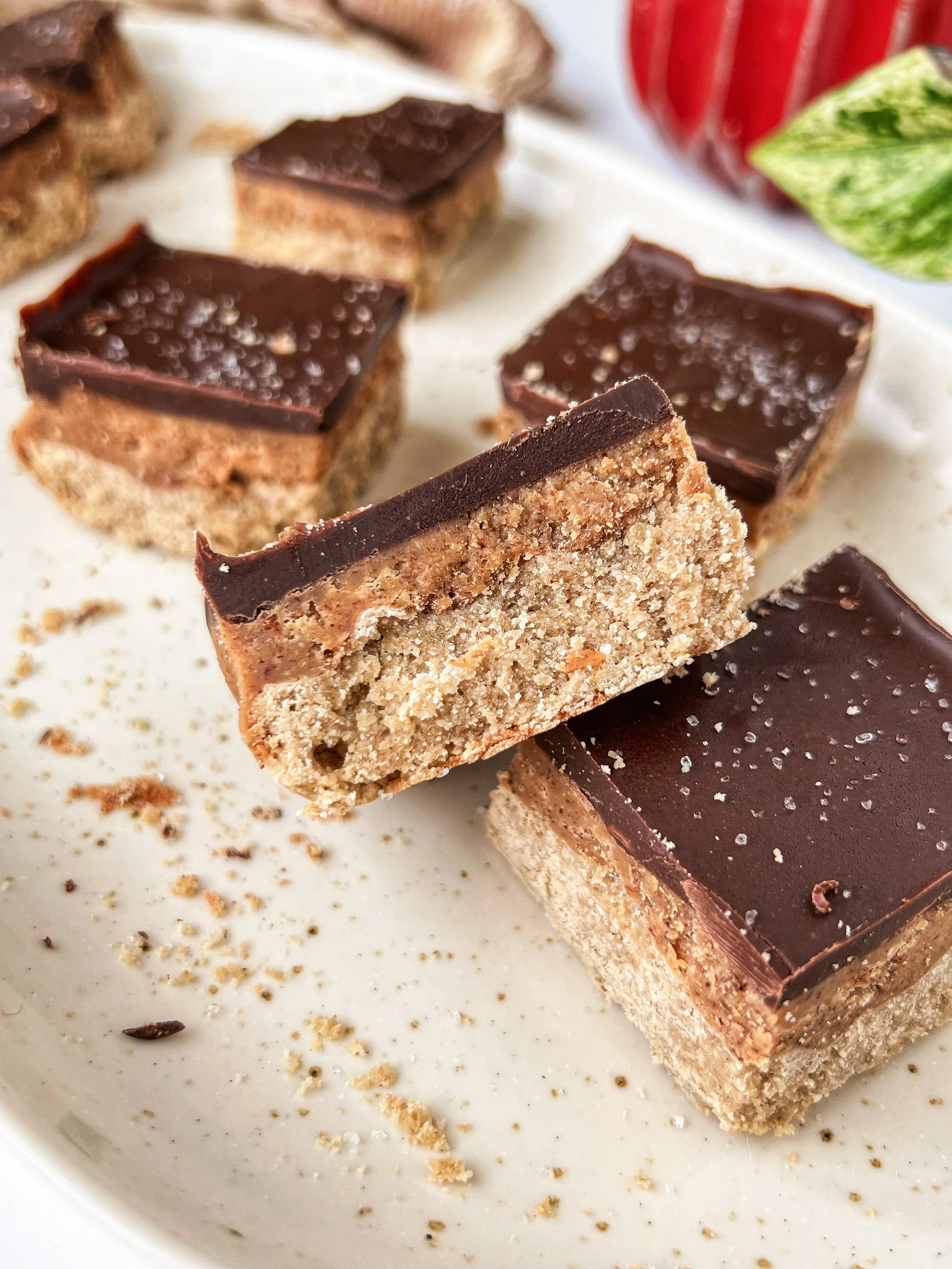 Almond Butter Caramel Slice