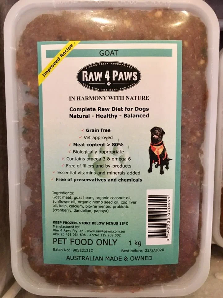 Raw 4 Paws Goat 1KG Tub — Primal Raw Pet Food