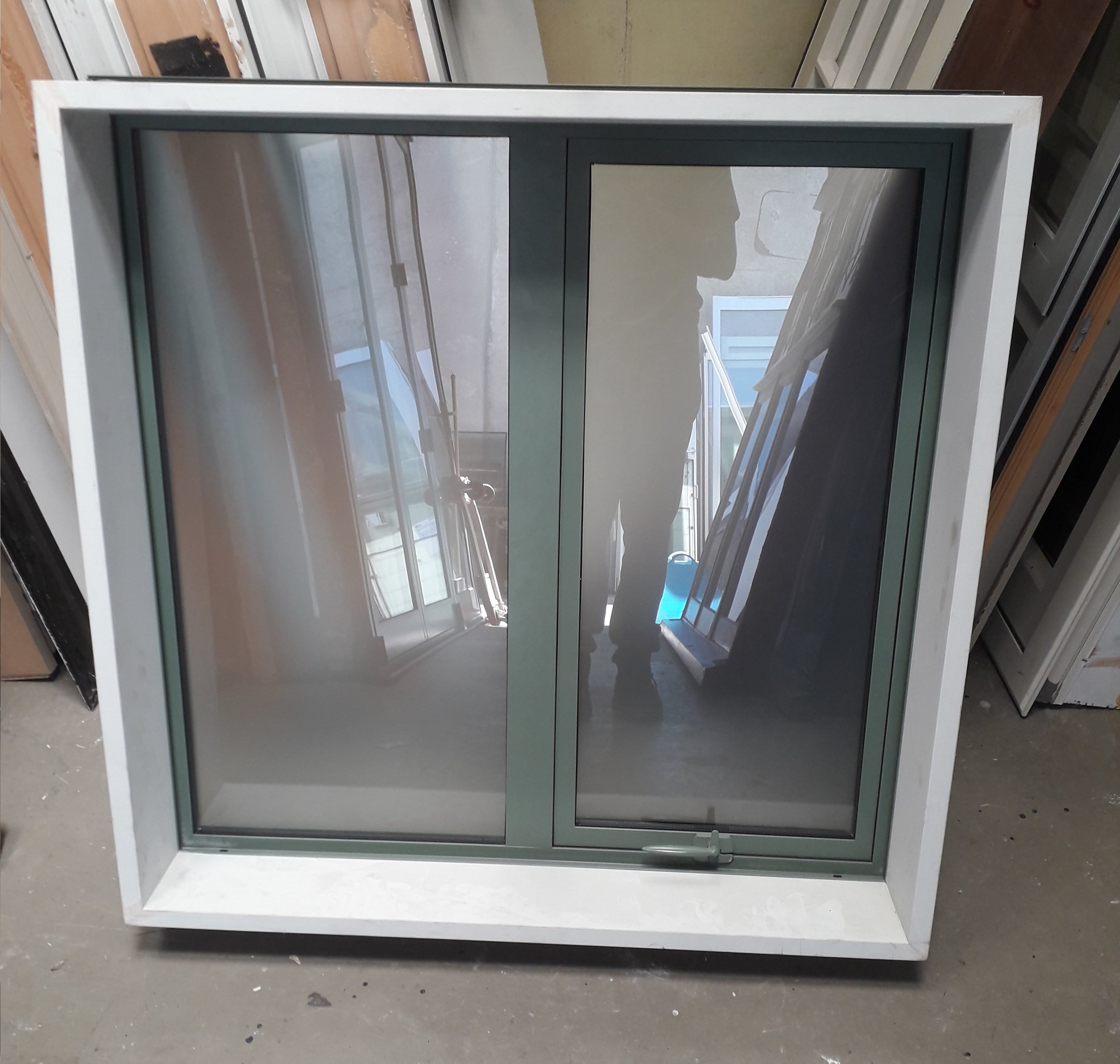 Double glazed aluminium bathroom window