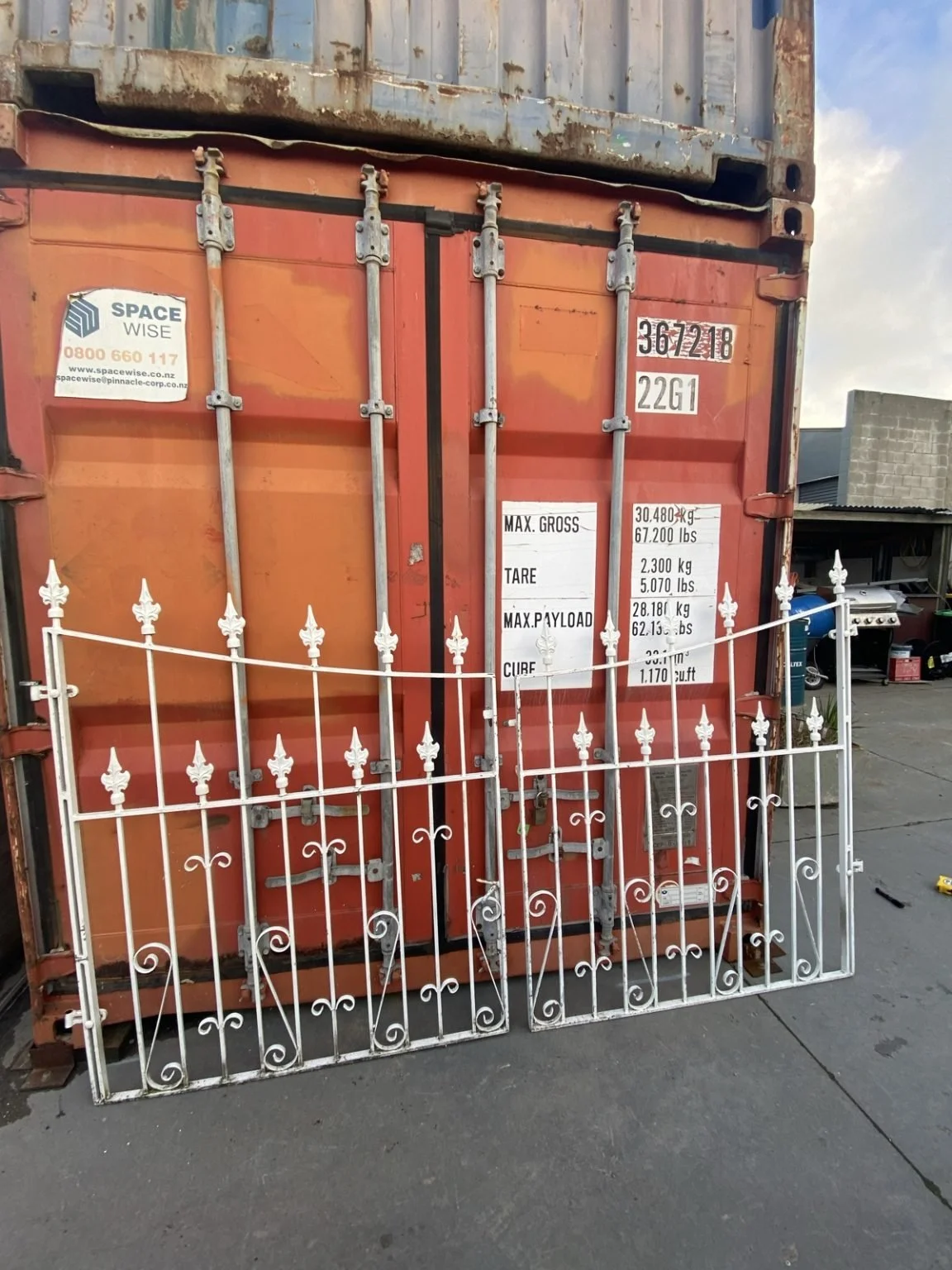 TM641 Steel Gates 2400x1500 $750