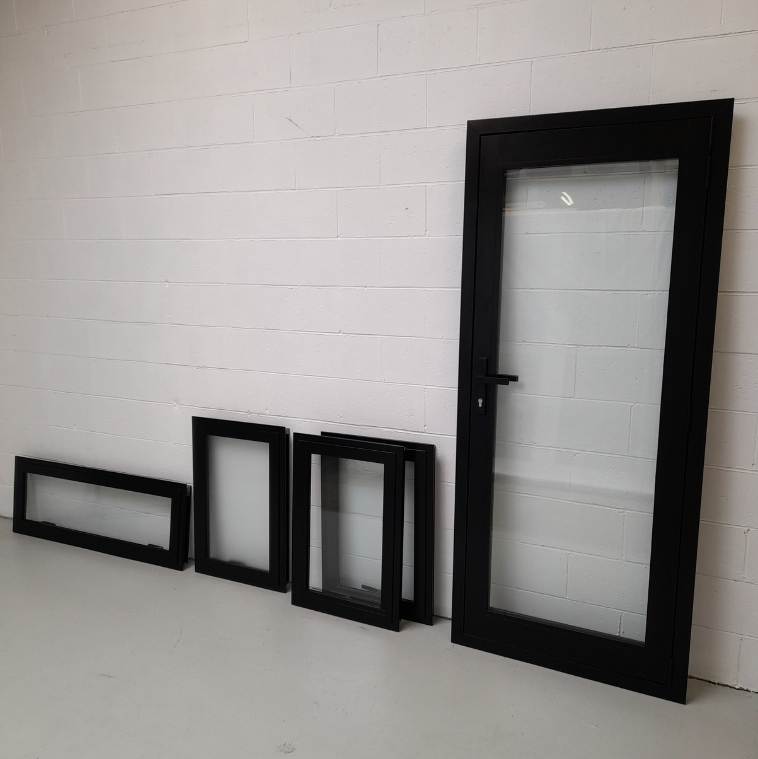 Black 5 Piece Sleepout / Cabin Single Door & Xtra-Small Window Package TMPAKB6
