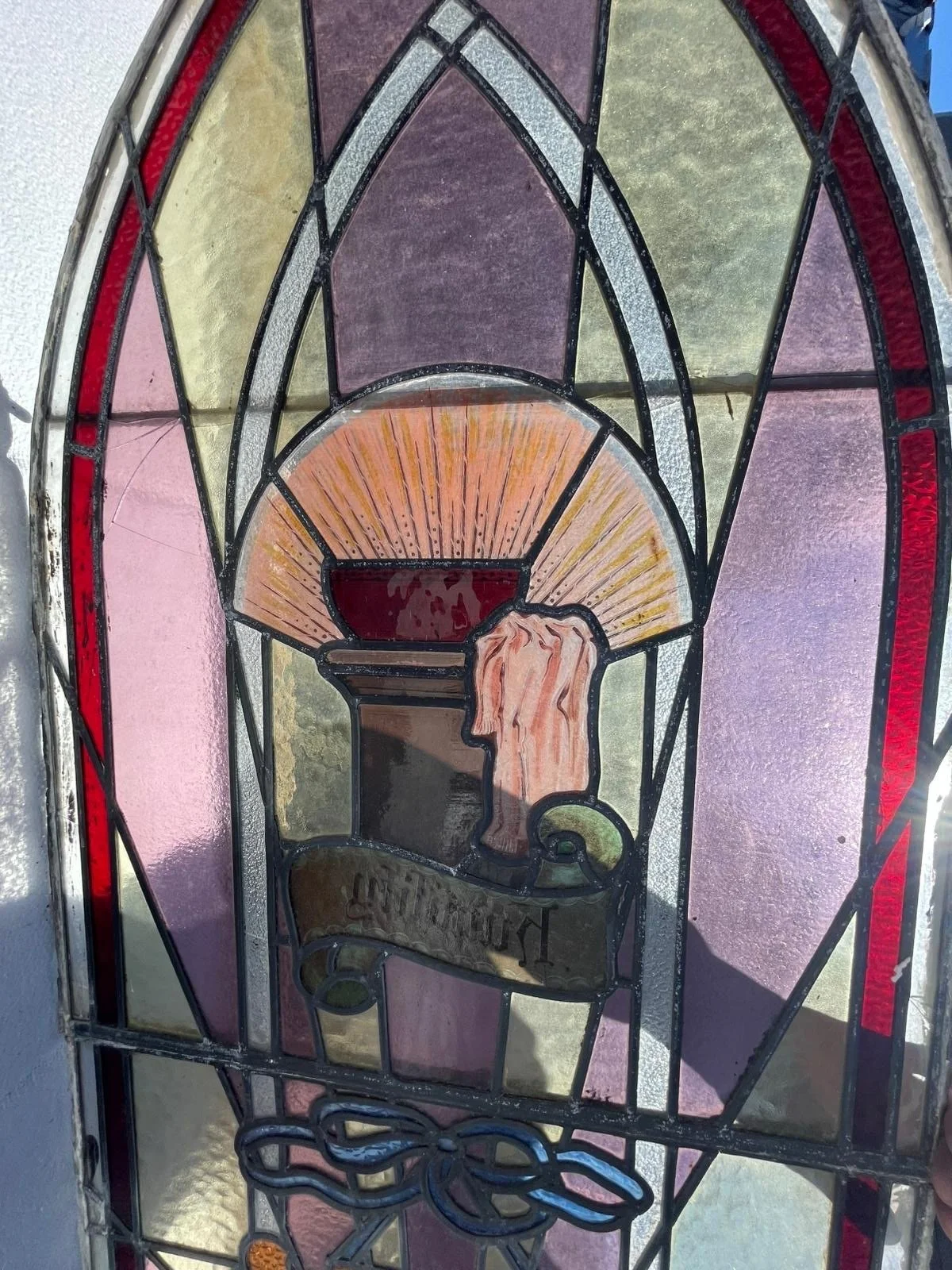 Humility Stained Glass Leadlight Windows Wesley Methodist Church, Edgeware Road, Christchurch 13.jpg