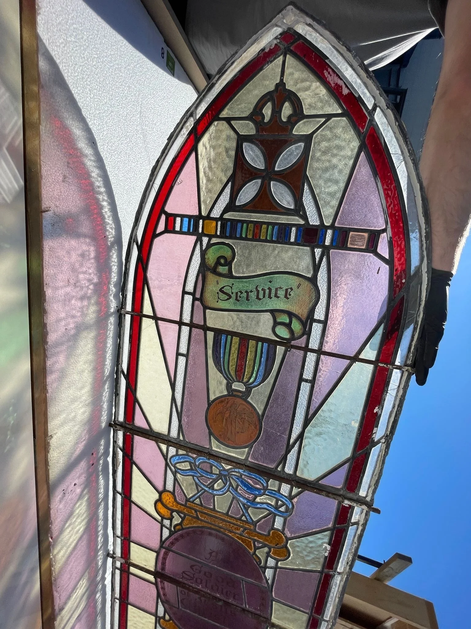 Service Stained Glass Leadlight Windows Wesley Methodist Church, Edgeware Road, Christchurch 2.jpg