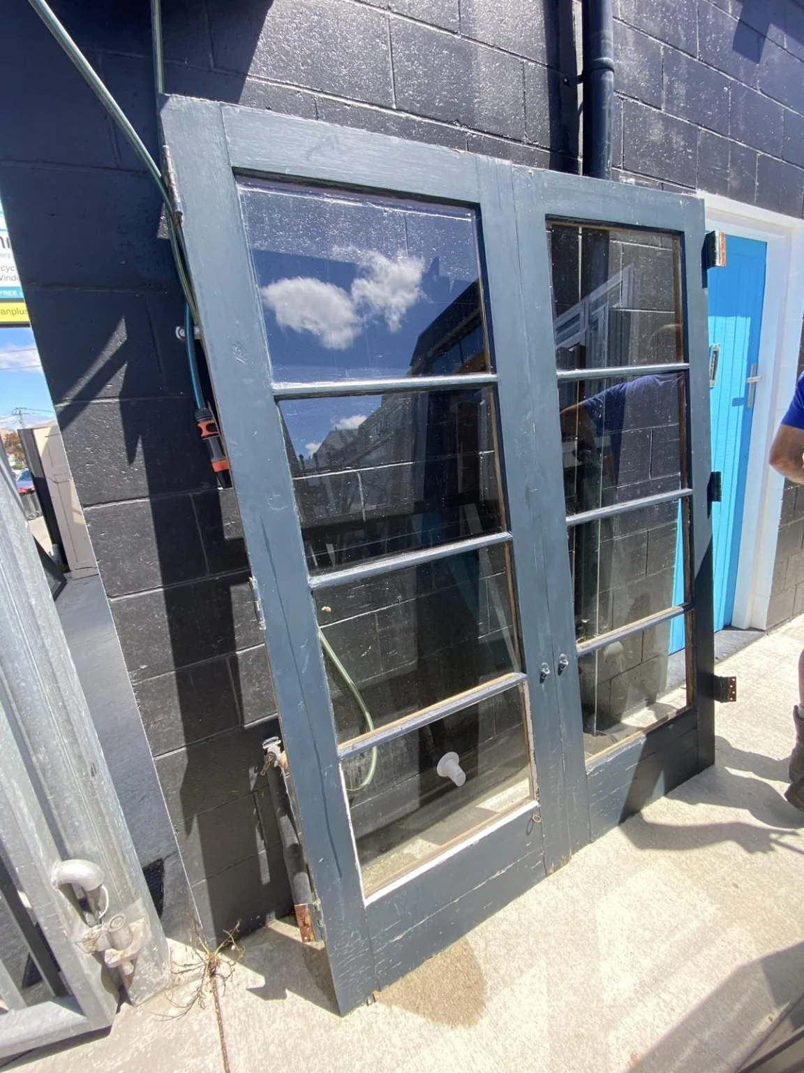 TM599 External Timber Single Glazed French Doors 1525x1980x40 $600
