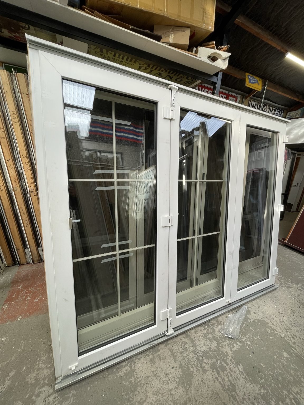 TM970 White UPVC Double Glazed Bifold Door 2580x2140