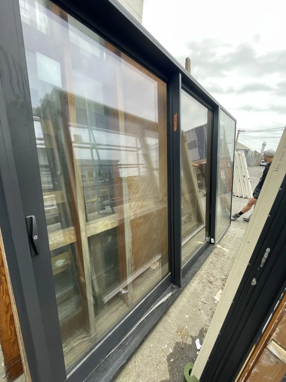 TM903 Ironsand Alu Double Glazed Thermally Broken Triple Stacker 3690x2240 $5000
