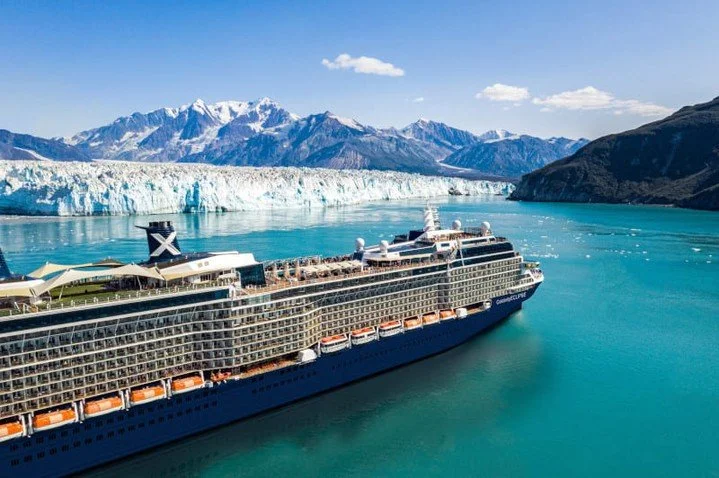 Where blue glaciers meet untamed beauty. ❄️
Sailing through Alaska with Celebrity Cruises means front‑row views of dramatic glaciers, towering mountains, and nature at its most awe‑inspiring, all from the comfort of a modern, stylish ship like Celebr