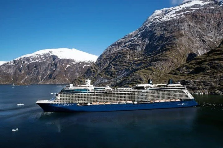Where design meets the wild. ❄️
Sailing aboard Celebrity Solstice through Alaska&rsquo;s Tracy Arm Fjord means immersive views of towering cliffs, drifting ice, and untouched landscapes, all from a ship known for its refined style and thoughtful spac