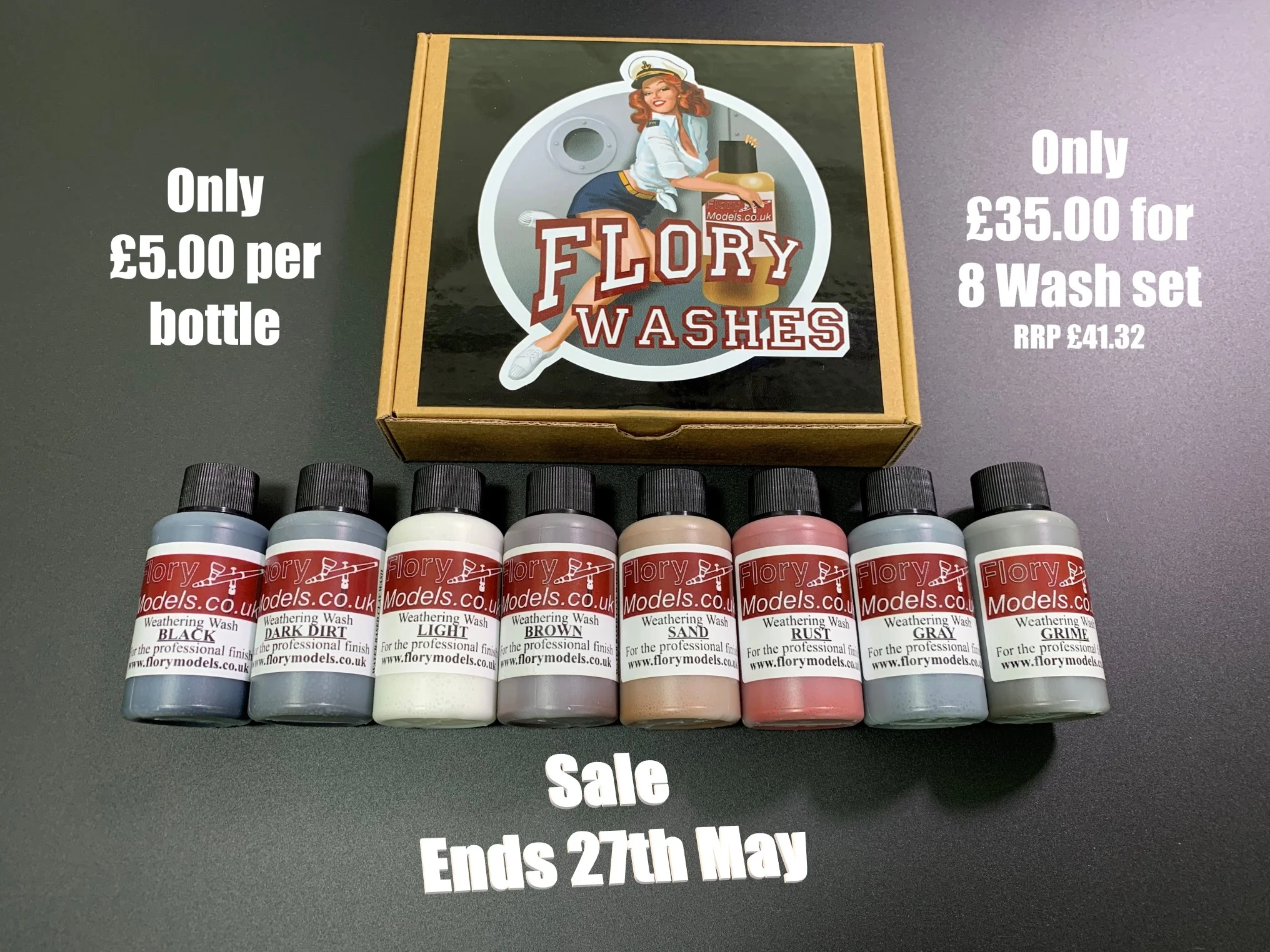 Holiday weekend sale on all Flory models washes!!!