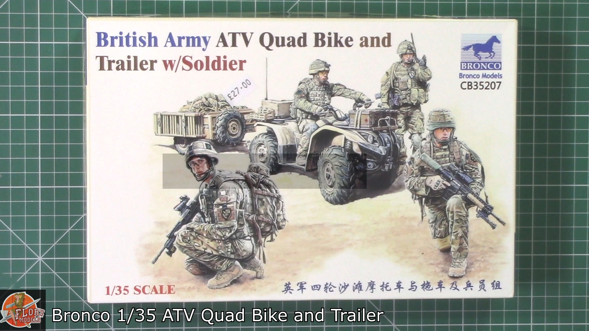 Bronco 1/35 ATV Quad and Trailer Review