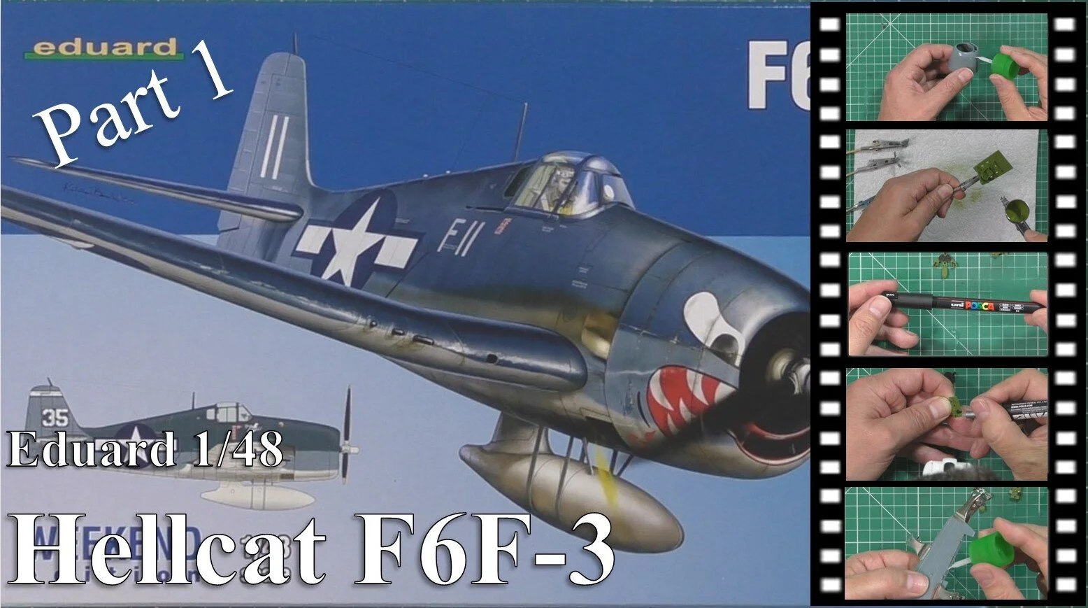 Eduard 1/48 Hellcat F6F-3  Part 1