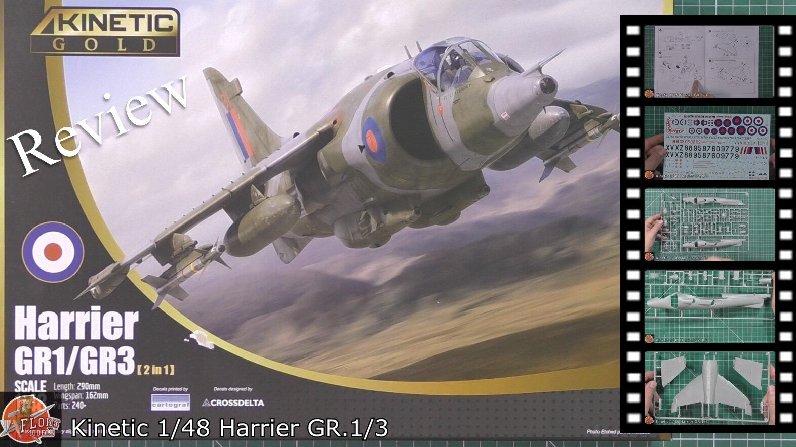 Kinetic 1/48 Harrier GR.1/3 review