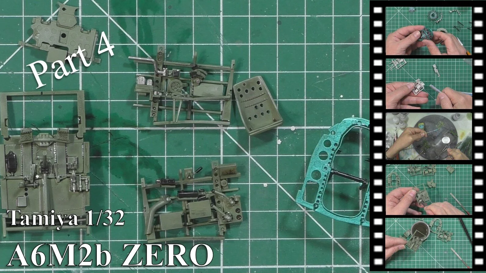 Tamiya 1/32  Zero Video build Part 4