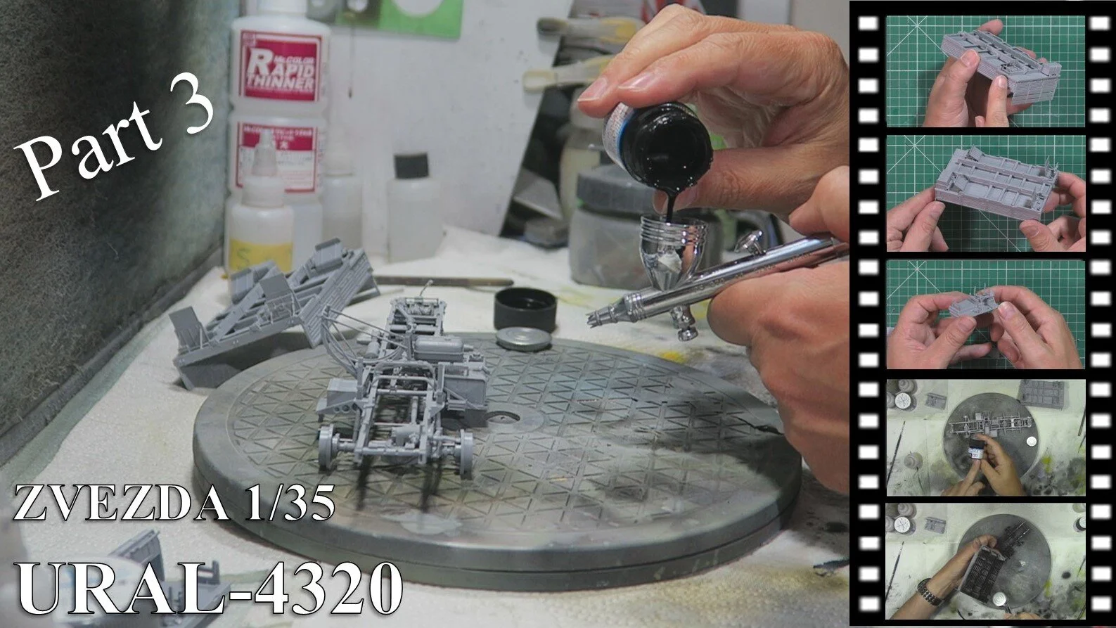 Zvezda 1/35 URAL 4320 Part 3 