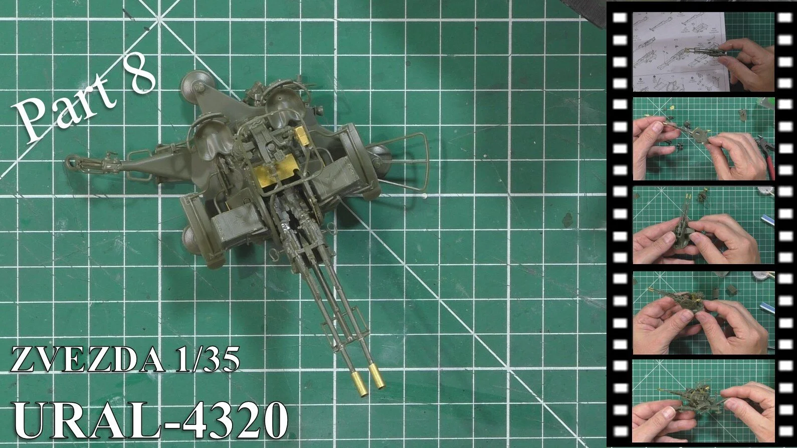 Zvezda 1/35 URAL 4320 video build Part 8