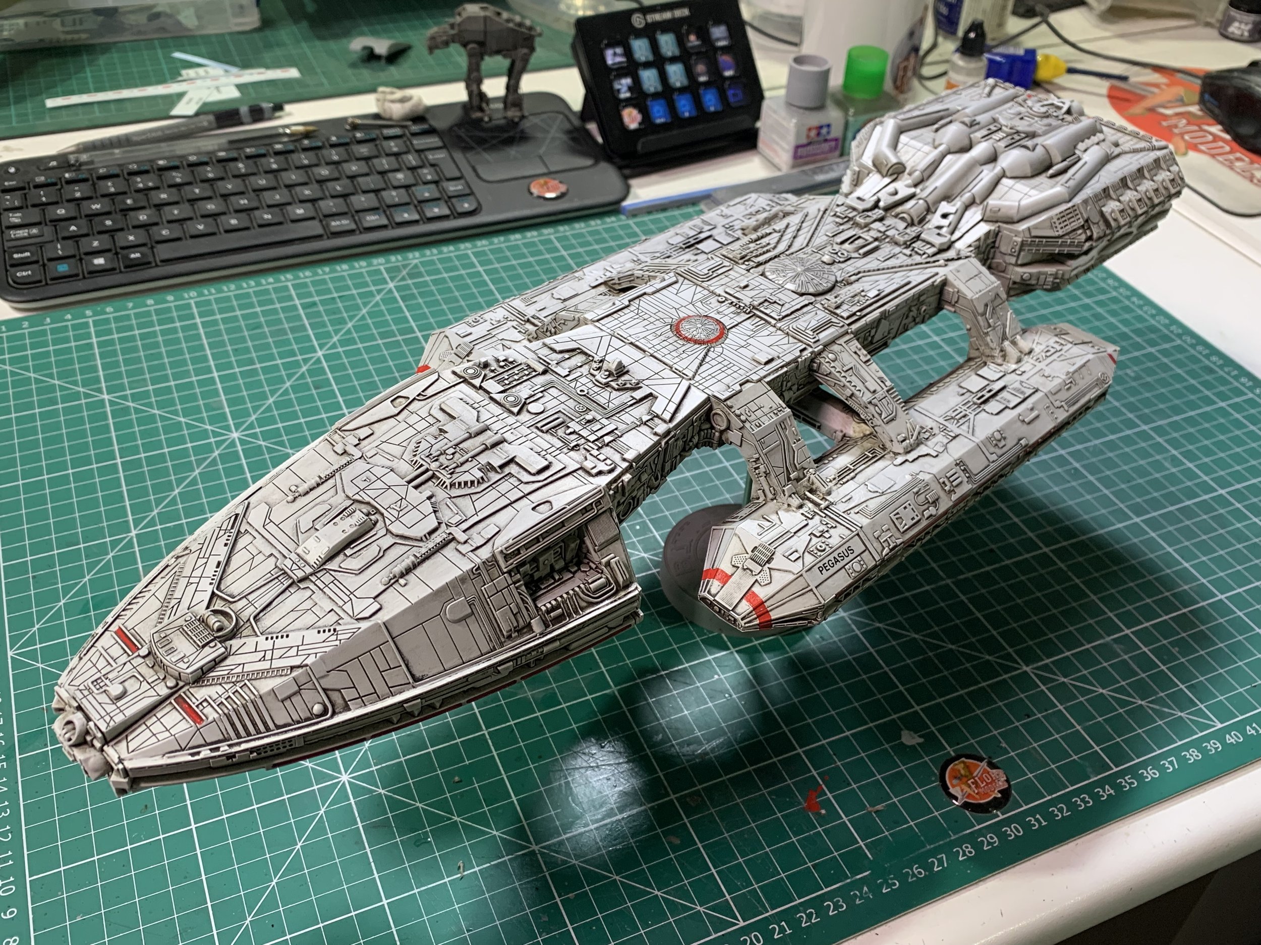 Merry Christmas !!! Moebius 1/4105 Battlestar Galactica Part 5&amp;6