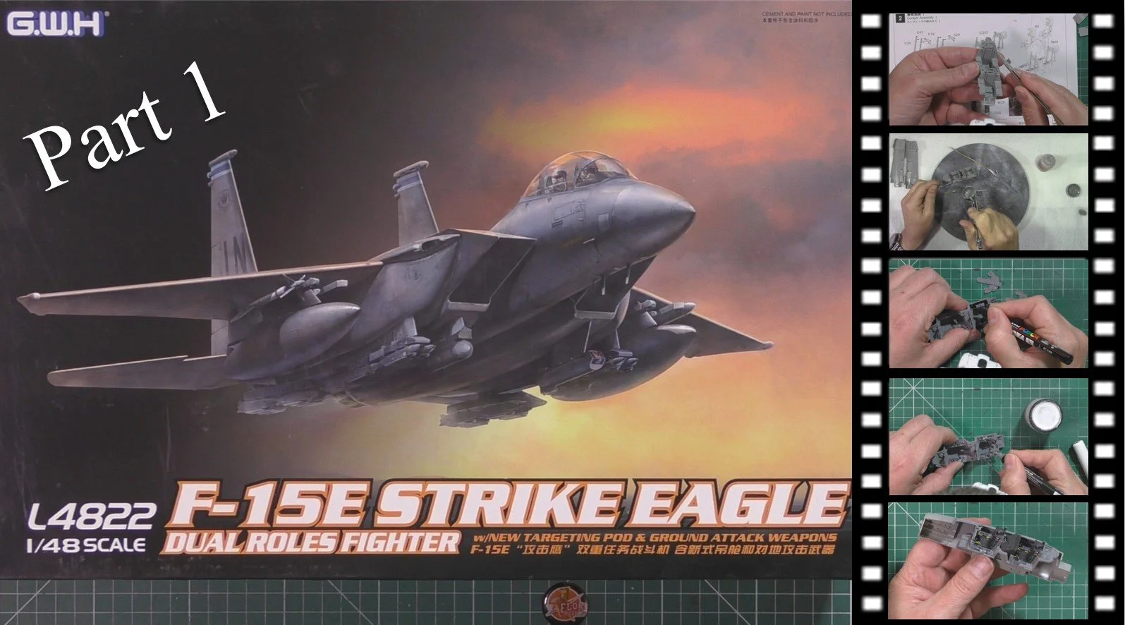GWH 1/48 F-15E Strike Eagle Video Build 