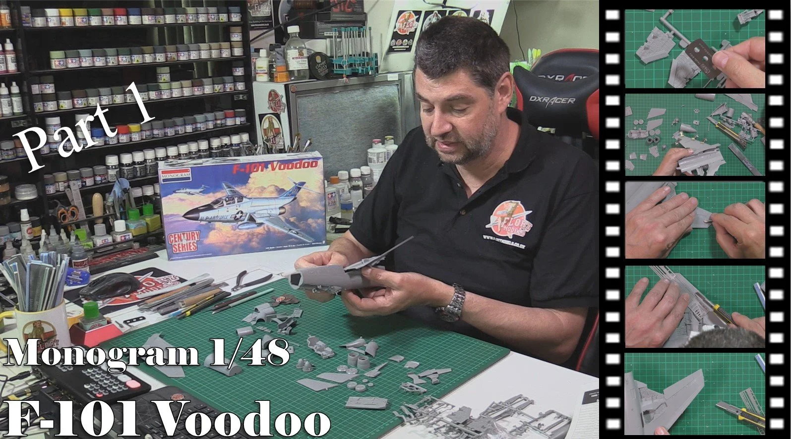Monogram 1/48 F1-1 Voodoo Video build Part 1