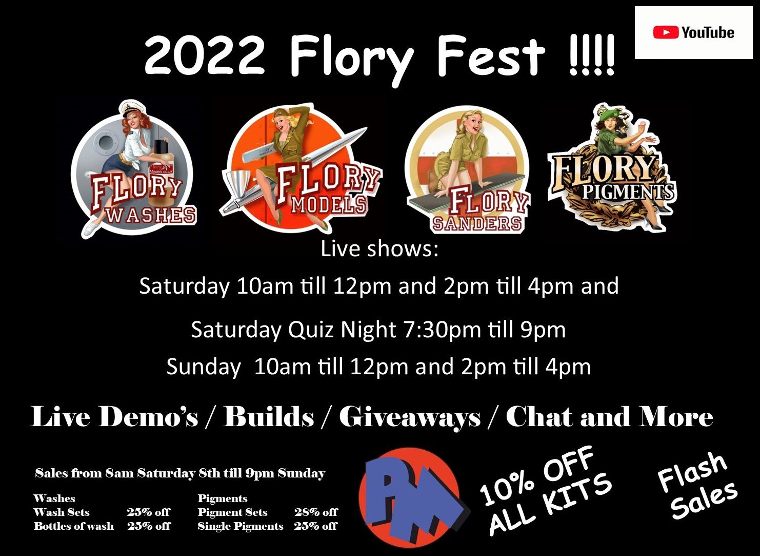 Flory Fest Sunday live show 9th October 2pm