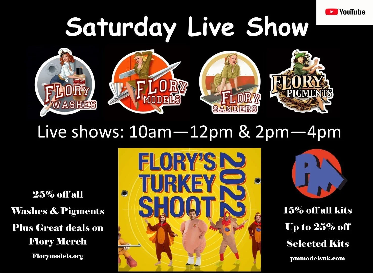 Turkey Shoot Saturday live show  26th November 10am