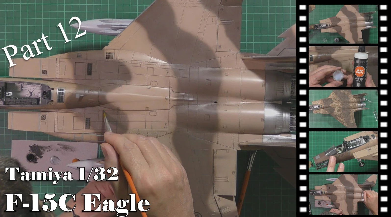 Tamiya 1/32 F-15C Eagle Video build Part 12