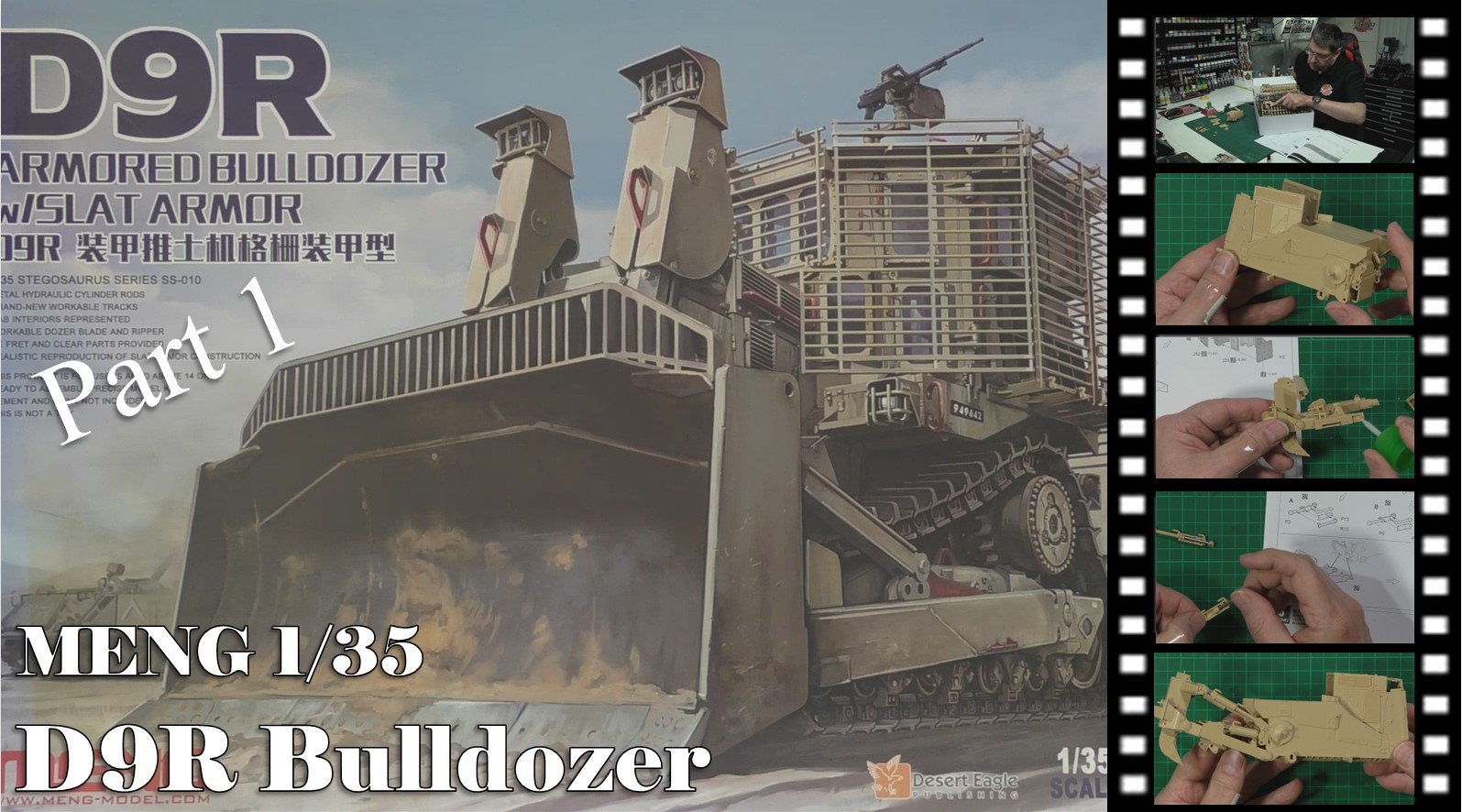 MENG 1/35 D9R Dozer Video build Part 1