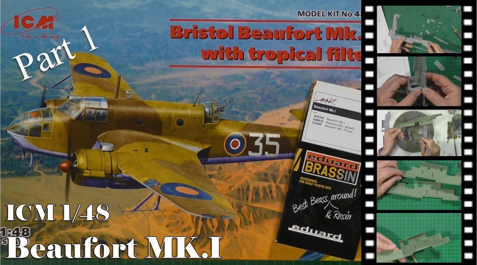 ICM 1/48 Beaufort Mk.I Video build 