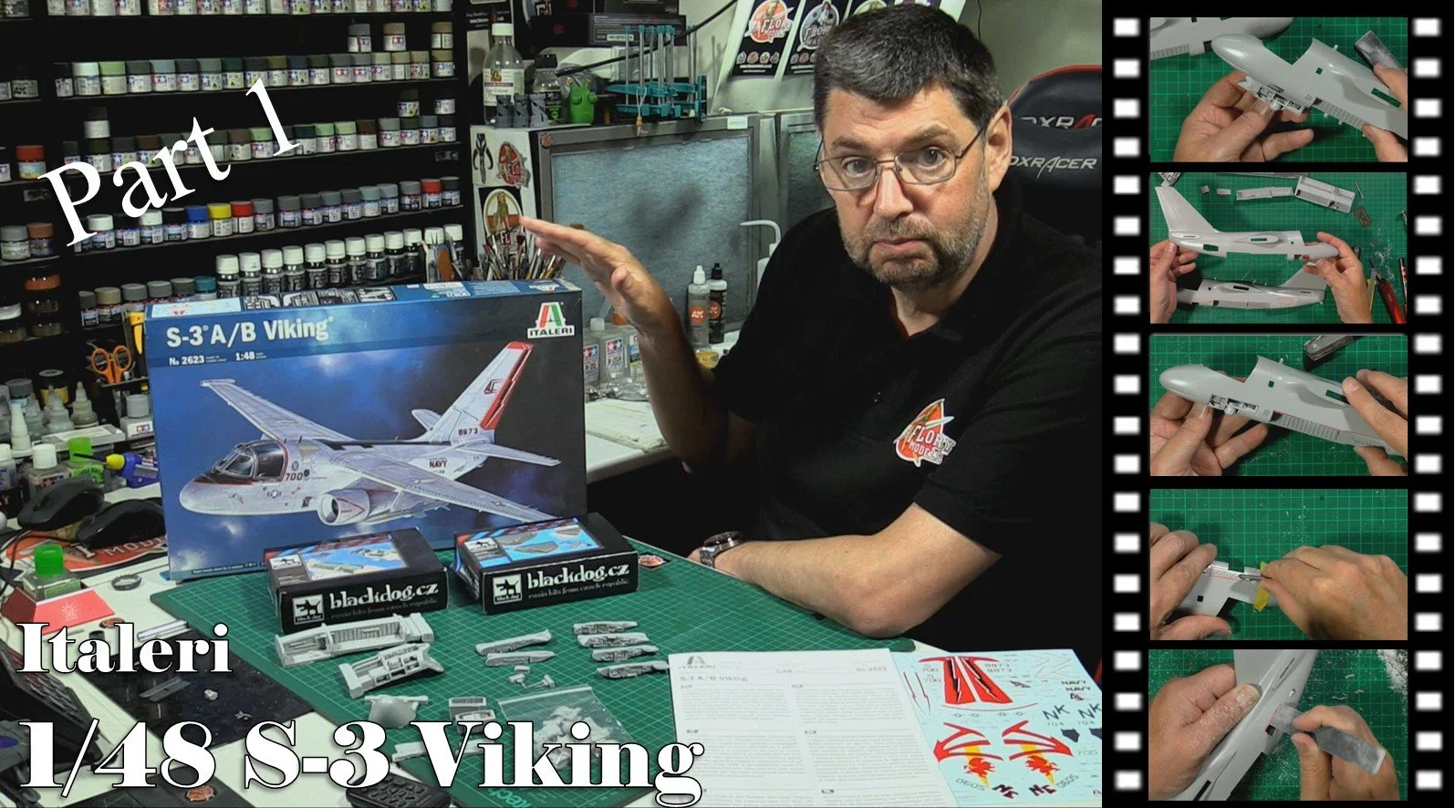 Italeri 1/48 S-3 Viking Video Build Part 1
