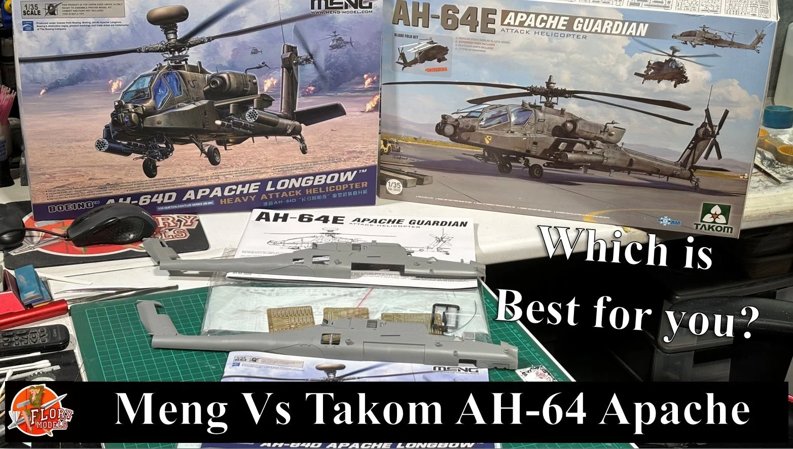 Meng Vs Takom AH-64 Which one is best for you??