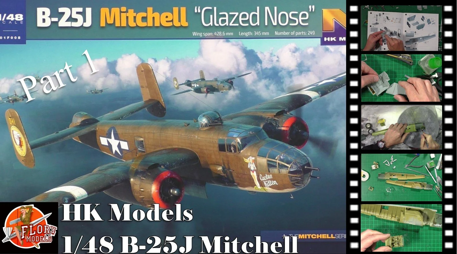 HK 1/48 B-25J Mitchell Video Build Part 1